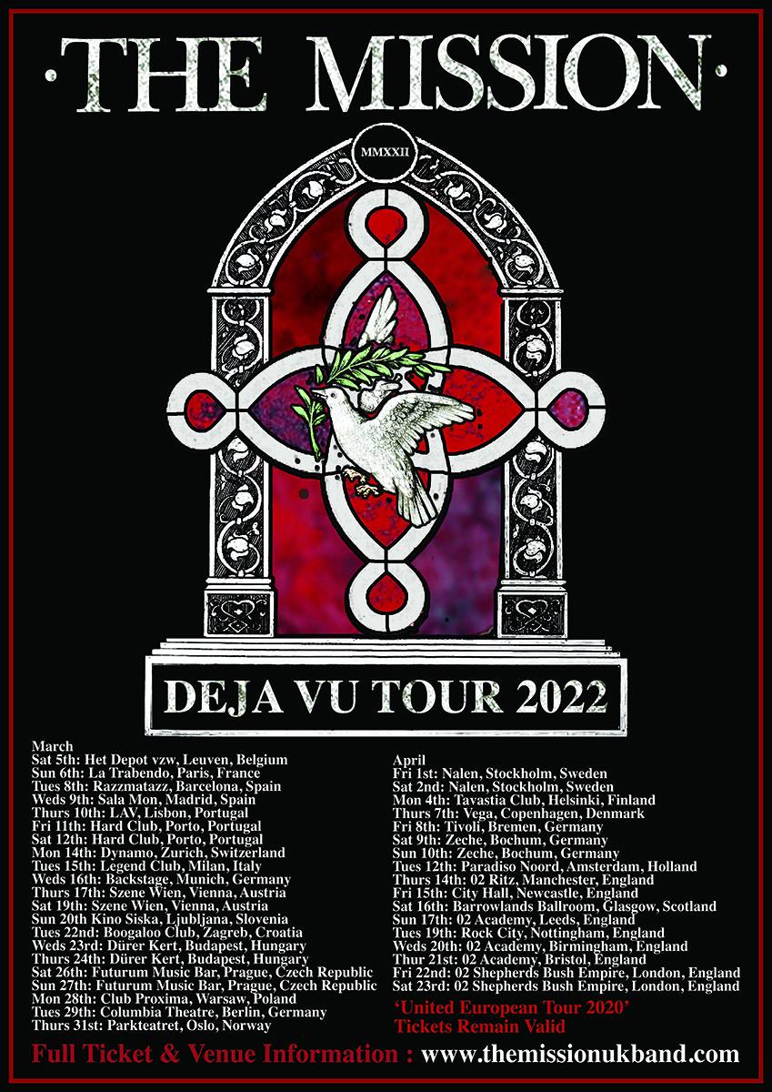 The Mission – Déjà Vu Tour + Rose Of Avalanche + Salvation
