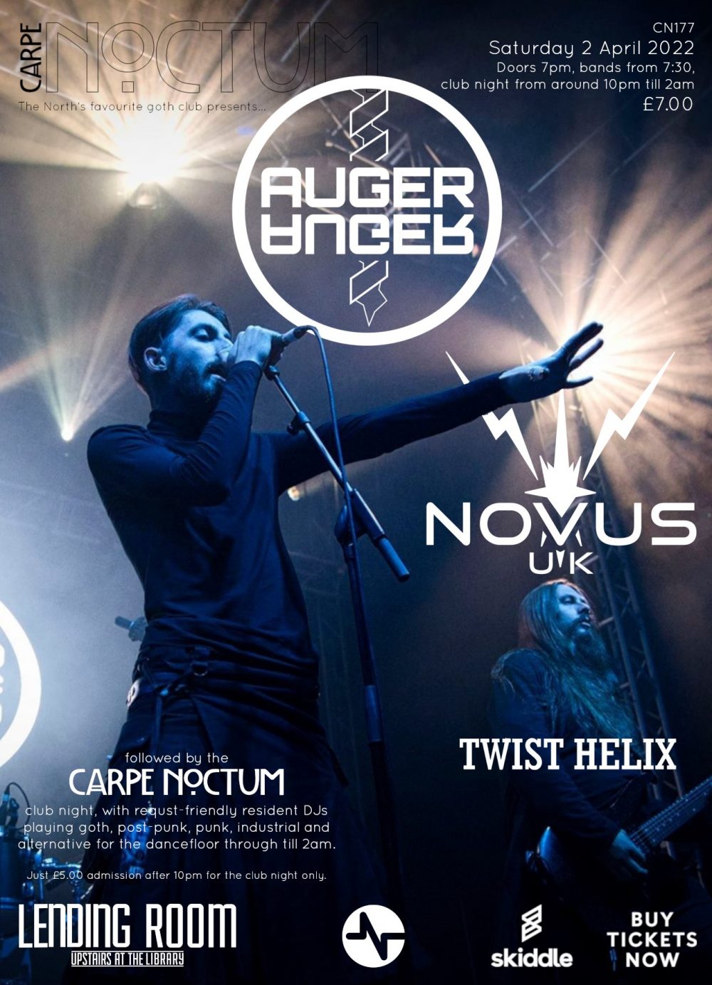 Carpe Noctum: Auger, Novus UK, and Twist Helix