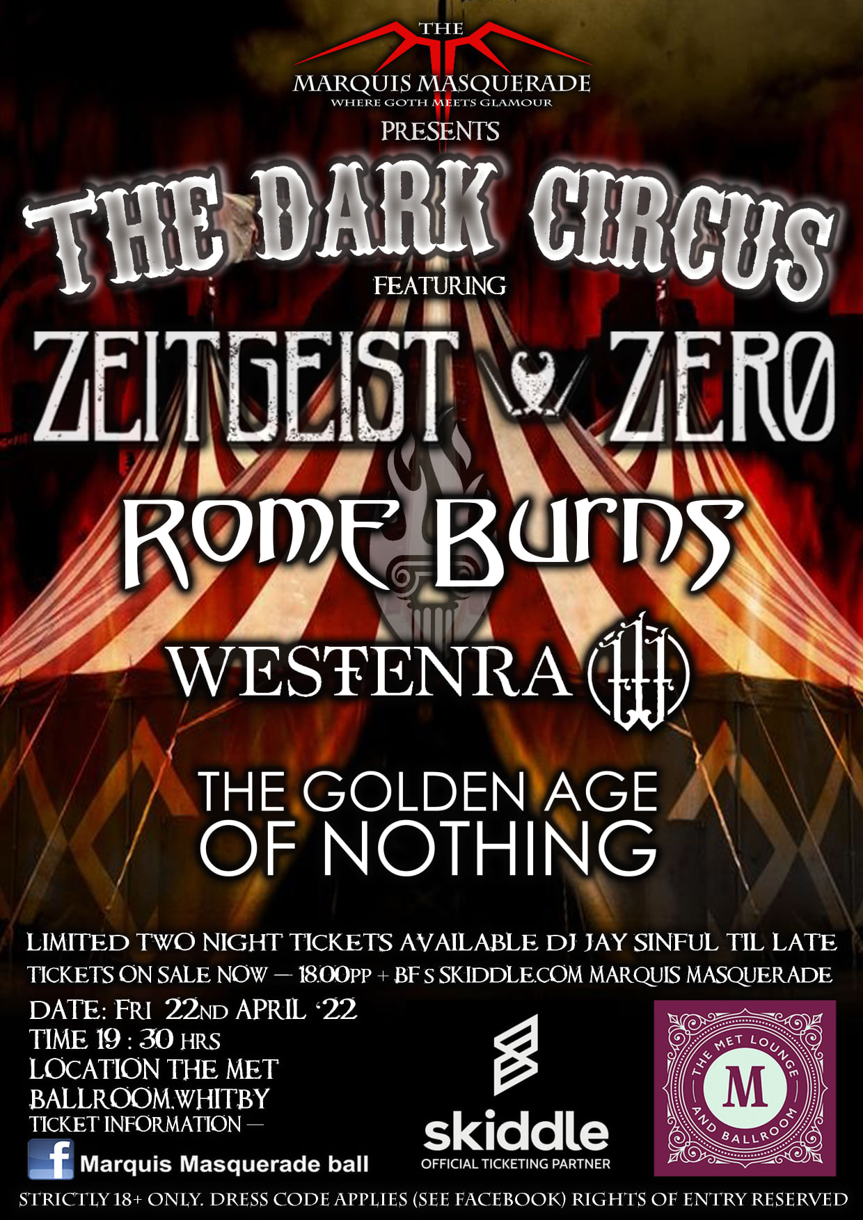 The Dark Circus: Zeitgeist Zero + Rome Burns + Westernra + The Golden Age Of Nothing