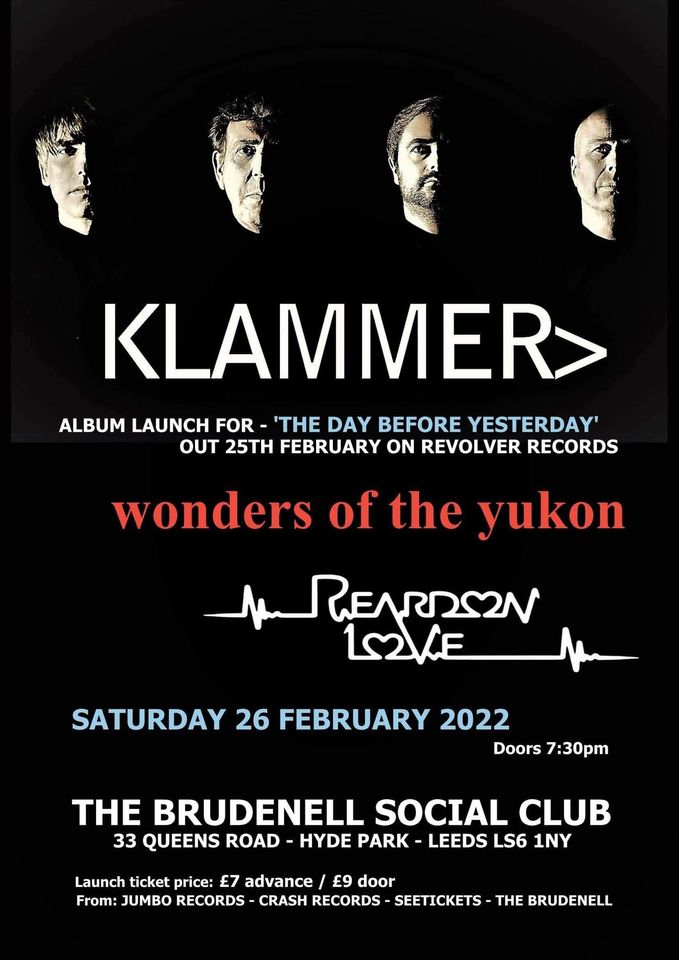 KLAMMER album launch + Wonders Of The Yukon + Reardon Love