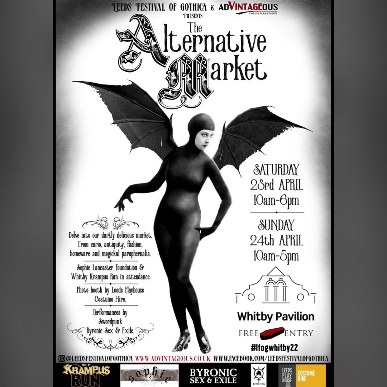Whitby Alternative Market with Leeds Festival of Gothica + Byronic Sex & Exile acoustic set