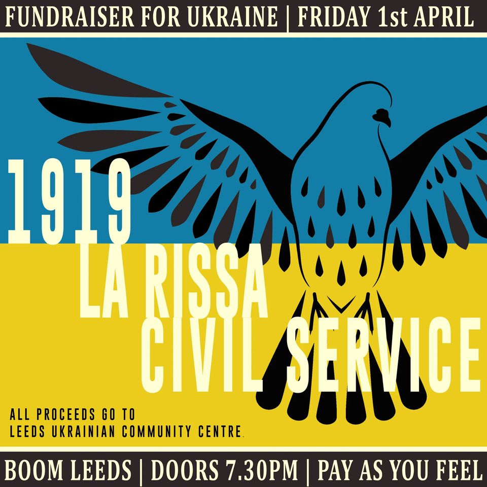 1919 + La Rissa + Civil Service – PAYF Ukraine benefit show