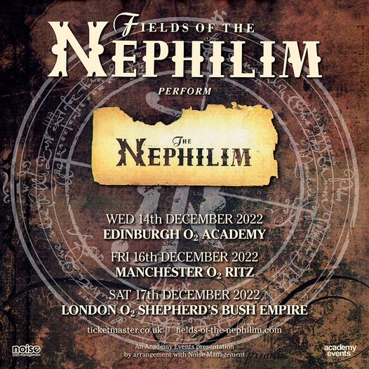 Fields of the Nephilim perform The Nephilim in Full: Edinburgh
